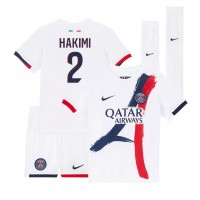 Stroje piłkarskie Paris Saint-Germain Achraf Hakimi #2 Koszulka Wyjazdowej dla dzieci 2024-25 Krótki Rękaw (+ szorty)